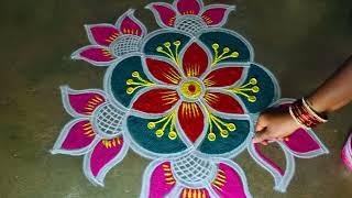 newyear simple padi kolam 3*2 sankranti chukala diyamuggulu margazhi kolangalbhokispecial