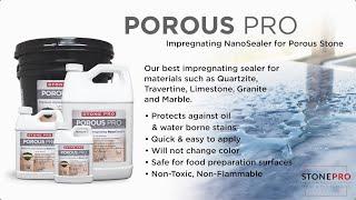 Porous Pro Sealer on Quartzite - Safely Protecting from Water & Oil Stains