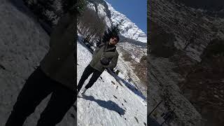 Snowfall in Manali | Solang valley ️ #manali #solangvalley #shorts #snowfall