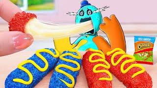 Oh My Doey Poppy Playtime  Miniature Cheetos Chicken Takis Cheese Stick | Tina Mini Cooking