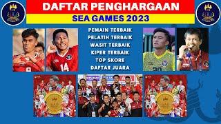 DAFTAR PENGHARGAAN SEA GAMES 2023: FAJAR PEMAIN TERBAIK, RAMADHAN SANANTA TOP SKOR, INDONESIA JUARA