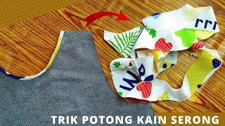 Cara potong kain serong bisban | Buat bisban | Sewing tips and tricks