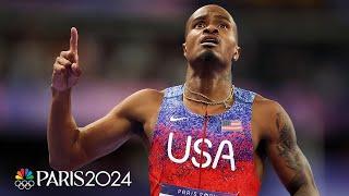 Quincy Hall finds another gear to come back and win men’s 400m | Paris Olympics | NBC Sports