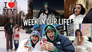 COME WITH US TO NEW YORK!! TRYING FOOD, STAYING IN TIMES SQUARE, ICE SKATING IN CENTRAL PARK + MORE!