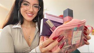 ASMR | Tapping on Luxury Makeup with Xtra Long Nails | Charlotte Tilbury, Huda Beauty, Rare Beauty