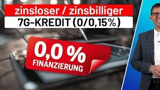 Nullzins Kredit / Steuerdarlehen - 7G-Kredit durch Investitionsabzugsbetrag OHNE Investitionsabsicht
