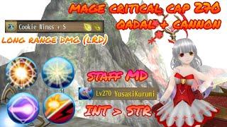 toram online - qadal mage critical LRD build cap 270 INT STR magic cannon + nemesis - yusagi