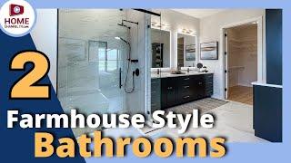 Comparing 2 Farmhouse Style Bathroom Design Ideas (2 Different Sizes)