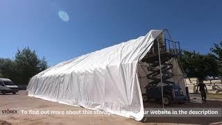 Installation of Storage Tent Alaska-S by Storex