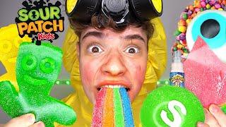 Extreme Giant Sour Food + ASMR