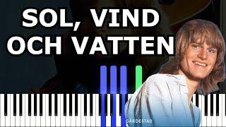 Sol, vind och vatten  - Ted Gärdestad | Piano Tutorial