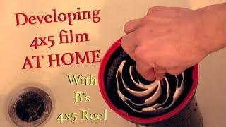 Developing 4x5 at home with B's 4x5 Reel