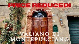 HUGE PRICE REDUCTION! A MUST WATCH! FOR SALE 20 MINUTES FROM CORTONA & MONTEPULCIANO - HOME TOUR
