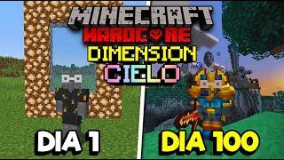 SOBREVIVÍ 100 Días en EL CIELO en Minecraft HARDCORE [PELICULA COMPLETA]