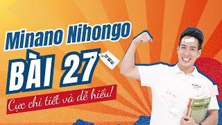 Ngữ pháp Minna 2 - Bài 27 - Học Tiếng Nhật Minna No Nihongo 2 | Học tiếng nhật cơ bản N4 miễn phí