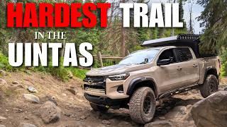 HARDEST Trail in the Uintas In My 2023 Colorado ZR2 | Forest Lake Trail