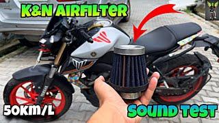 K&N Airfilter Sound ️ Yamaha MT-15 || Full Installation || #viral #airfilter #sound #yamaha #mt15