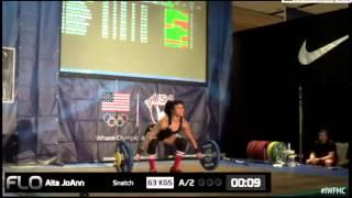 JoAnn Aita - 63kg 2nd snatch - 2015 World Cup