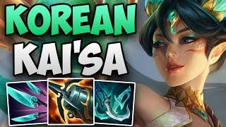 KOREAN CHALLENGER DOMINATES WITH KAI'SA! | CHALLENGER KAI'SA ADC GAMEPLAY | Patch 14.3 S14