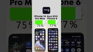 iPhone 14 Pro Max vs. Asus ROG Phone 6 Battery TestSubscribe for more 