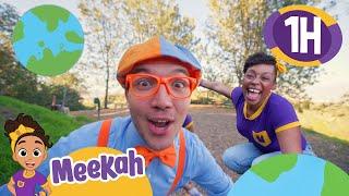 Blippi & Meekah Go Green | Composting & Sage Planting -1 HOUR OF MEEKAH| Educational Videos for Kids