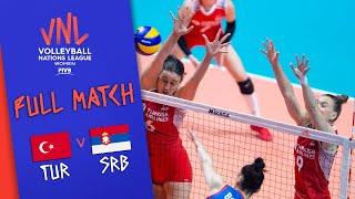 Turkey  Serbia - Full Match | Women’s Volleyball Nations League 2019