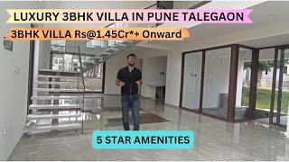 Luxury 3 Bhk Villa In Pune Talegaon |8100293325 | Best Location To Live In Pune West |@1.45Cr*