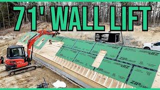 EPIC Feat: Lifting a Massive 71-Foot Wall!