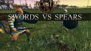 Total War Rome 2 Mechanics - Spears vs Swords