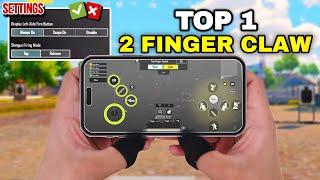 2 FINGER CLAW SETTINGS PUBG MOBILE & BGMI  USE THIS FASTEST CONTROLLER  + CODE