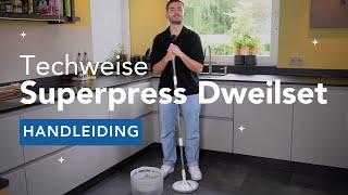 Zo werkt de Techweise Superpress Dweilset: instructievideo
