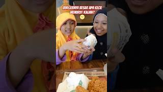 Burgernya besar apa kecil menurut kalian?