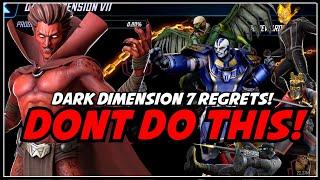 Dark Dimension 7 Small Regrets! | Unrestricted And City Review! | Don't Make Big Mistakes!