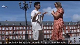 Andrei WRS, candidato de Rumanía en Eurovisión, visita España - Redactora Sara Batres Pérez