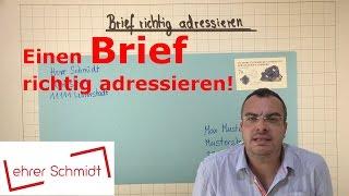 Einen Brief richtig beschriften (adressieren) | Sachunterricht | | Lehrerschmidt - einfach erklärt!