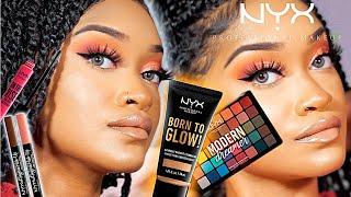 FULL FACE of NEW NYX COSMETICS – BORN TO GLOW | One Brand Makeup Tutorial | Bri Hall