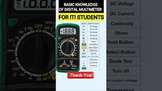 Multimeter Basic electrical symbol and meaning#trending #viralvideo #shorts #iti #newstudent
