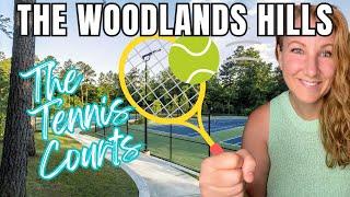 VLOG TOUR: Tennis Courts at The Woodlands Hills in Texas | Best Houston Communities | #CandisInTexas