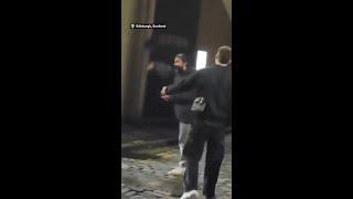 Shia LaBeouf filmed preparing to fight men outside Scottish pub