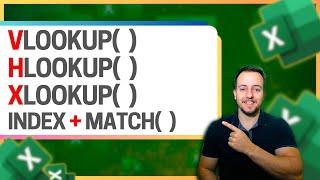 Excel Formulas You Must Know | Vlookup, Hlookup, Xlookup, Index Match | Free File to Download