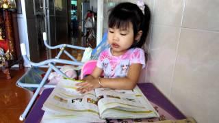 Siv Ching, 4-year-old-cambodian kid, can read sentences