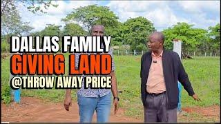 THE DALLAS FAMILY HELPING SETTLE KENYANS IN APRIME AREA WITH ONLY 270K PLOT WITH TITLE NEAR TARMAC