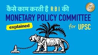 RBI - Monetary Policy Committee - MPC  | Indian Economy for UPSC