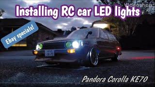 Installing LED lights on RC car - Pandora KE70 body