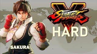 Street Fighter V - Sakura Arcade Mode (HARD)