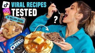 Testing VIRAL RECIPES off INSTAGRAM & TIKTOK... what's ACTUALLY good??