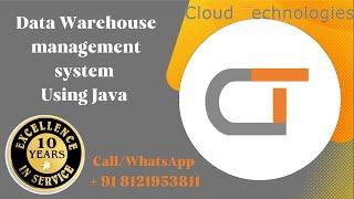 Data Warehouse management system | B-Tech CSE Major IEEE Projects in Hyderabad | Mini Projects