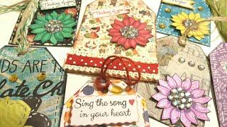 MAKING GIFT TAGS USING SCRAPS & EMBELLISHMENTS | DIY PAPER CRAFTS