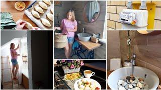 УБОРКА в ВАННОЙ КОМНАТЕ‍ВКУСНЫЙ ЗАВТРАК/ЖДУ ГАЗОВЩИКОВ/ПЕКУ ПИРОЖКИ/ВЕЛОПРОГУЛКА