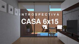 PLANO DE CASA MODERNA 6x15 | con alberca